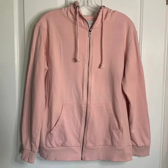 EUC mens COTTON ON pink zip front hoodie size medium - Picture 1 of 7